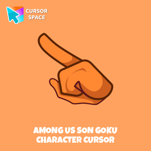 Among Us Son Goku Character cursor arrow cursor